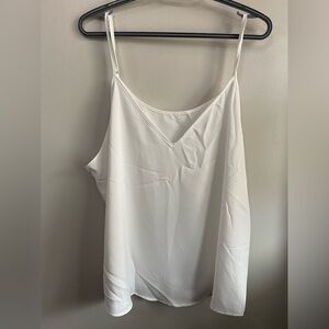 SHEIN White Silk Camisole Top